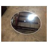 Large Round Silver Modern Mirror (42 in. H x 42 in. W) (see all pictures)