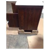 Artisan 33 in. W Vanity in Dark Oak with Marble Vanity Top in Natural White with White Sink by Home Decorators Collection (see all pictures)