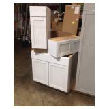Pallet of Mixed Cabinets (Various sizes & colors) see all pictures