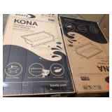 Lot of 2 Kona 54 in. Left Drain Rectangular Alcove Soaking Bathtub in White by Bootz Industries (see all pictures)