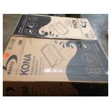 Lot of 2 Kona 54 in. Left Drain Rectangular Alcove Soaking Bathtub in White by Bootz Industries (see all pictures)