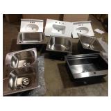 PALLET OF ASSORTED KITCHEN SINK TOPS & VANITY TOPS CUSTOMER RETURNS SEE PICTURES