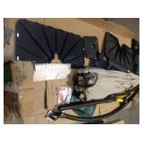 Hampton Bay 11 ft Offset Umbrella With Solar LED Lights (missing parts) review pictures carefully