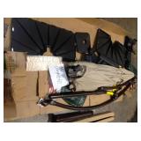 Hampton Bay 11 ft Offset Umbrella With Solar LED Lights (missing parts) review pictures carefully