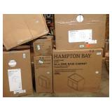 Assorted pallet of cabinets all various sizes (all white) see all pictures