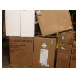 Assorted pallet of cabinets all various sizes (all white) see all pictures