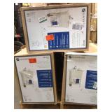 Lot of 3 All-in-One 24 in. x 24 in. 20 Gal. Freestanding Laundry Tub in White, with Non-Metallic Pull-Out Faucet in Chrome by Glacier Bay (see all pictures)