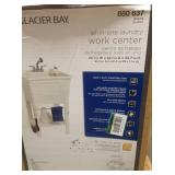 Lot of 3 All-in-One 24 in. x 24 in. 20 Gal. Freestanding Laundry Tub in White, with Non-Metallic Pull-Out Faucet in Chrome by Glacier Bay (see all pictures)