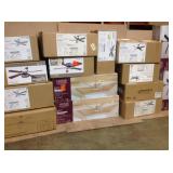 PALLET OF ASSORTED LIGHTING AND FANS VARIOUS SIZES. SEE PICTURES!!!!