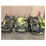 PALLET OF ASSORTED RYOBI OUTDOOR/LAWNCARE TOOLS! (4 lawnmowers) see all pictures UNCHECKED