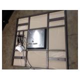 Summerfield 44in. x 24.5 in. Square Steel Propane Fire Pit with Wood-Look Tile (used & unchecked) review pictures