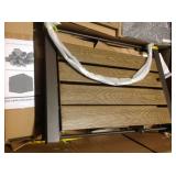 Summerfield 44in. x 24.5 in. Square Steel Propane Fire Pit with Wood-Look Tile (used & unchecked) review pictures