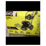 Ryobi 3,200 PSI 2.3 GPM Cold Water 196 cc Kohler Gas Pressure Washer and 15 in. Surface Cleaner in good condition see all picture