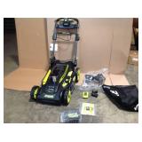 Ryobi 40V Brushless 20 in. Cordless Walk Behind Self-Propelled Lawn Mower with 6.0 Ah Battery & Charger