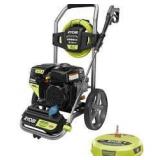 Ryobi 3,200 PSI 2.3 GPM Cold Water 196 cc Kohler Gas Pressure Washer and 15 in. Surface Cleaner in good condition see all picture