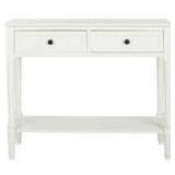 Samantha 36 in. Distressed Cream Standard Rectangle Wood Console Table with Drawers by Safavieh (review pictures)