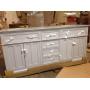 Fremont 72 in. W Grey Double Bath Vanity with Grey Granite Vanity Top and Undermount Sinks by Home Decorators Collection (see all pictures)