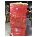 Pallet of assorted Hampton Bay Cabinets (customer returns, various sizes and colors) conditions unknown