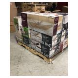 Pallet of assorted Hampton Bay Interior/Exterior Fans (Various Conditions & Sizes)  review all pictures