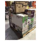 Pallet of assorted Hampton Bay Interior/Exterior Fans (Various Conditions & Sizes)  review all pictures