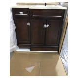 Teagen 36 in. W Bath Vanity in Dark Espresso with Cultured Stone Vanity Top in Beige with White Basin by Home Decorators Collection (review all pictures)