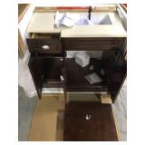 Teagen 36 in. W Bath Vanity in Dark Espresso with Cultured Stone Vanity Top in Beige with White Basin by Home Decorators Collection (review all pictures)