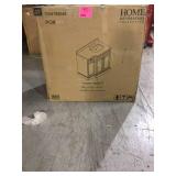 Elise 36 in. W Bath Vanity in Espresso with Marble Vanity Top in White with Square Basin (good condition) see all pictures