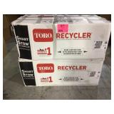Lot of 2 Recycler 22 in. SmartStow High Wheel Variable Speed Walk Behind Gas Self Propelled Mower by Toro (review all pictures)