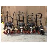 Pallet of 4  of outdoor Gas Powered  tools Customer returns (review pictures)