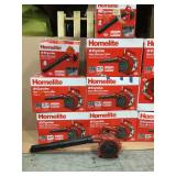 Lot of assorted Homelite 2 cycle Gas Blowers/ Vac (10 count) see all pictures