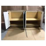 Lot of 2 Gray Cabinets (both in good condition) review all pictures