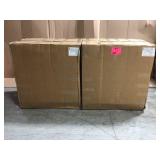 Lot of 2 Gray Cabinets (both in good condition) review all pictures