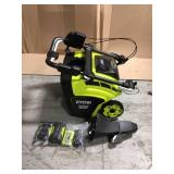 40V Brushless 21 in. Cordless Electric Snow Blower with 5.0 Ah Batteries and Charger by RYOBI (good condition) see pictures
