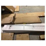 Pallet of assorted Shelving and other Home appliances (used for parts) review all pictures