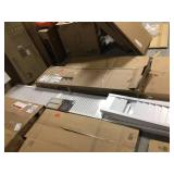 Pallet of assorted Shelving and other Home appliances (used for parts) review all pictures