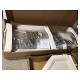 Maia 36 in. x 79.50 in. Corner Drain Corner Shower  in Clear and Chrome by Glacier Bay (review all pictures) (not all parts might be included)
