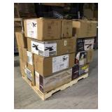 Pallet of assorted Hampton Bay Interior/Exterior Fans (Various Conditions & Sizes)  review all pictures