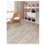 44 Boxes of Seashore Wood 12 in. x 24 in. Peel and Stick Vinyl Tile Flooring (20 sq. ft. / case) by TrafficMASTER Customer Returns See Pictures