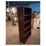 HON 10500 Series Laminate Bookcase, Five-Shelf, 36w x 13-1/8d x 71h, Mahogany
