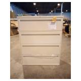 HON 700 Series 42 in. W x 19-1/4 in. D Putty 4-Drawer Lateral File
