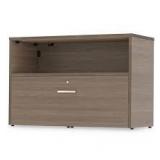 Urban 36" Credenza, Bottom Pedestal, 35 1/4w x 15 1/4d x 23 3/4h, Natural Walnut