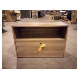 Urban 36" Credenza, Bottom Pedestal, 35 1/4w x 15 1/4d x 23 3/4h, Natural Walnut