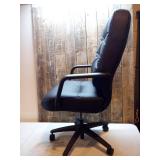 HON Leather 2090 Pillow-Soft Series Black Executive High-Back Swivel/Tilt Chair