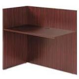 Alera Valencia Reversible Reception Return, 44 1/8w x 23 5/8d x 41 1/2h, Mahogany