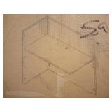Alera Valencia Reversible Reception Return, 44 1/8w x 23 5/8d x 41 1/2h, Mahogany
