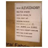 Alera Valencia Reversible Reception Return, 44 1/8w x 23 5/8d x 41 1/2h, Mahogany