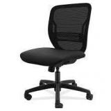 Gateway Mid-Back Task Chair, Black Seat, Armless