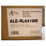 Alera Reception Lounge 600 Series Guest Chair, 19.75 x 19.75 x 18.86, BK/MAH