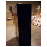 Commercial Storage Cabinet, Black, 78 in H X 48 in W X 24 in D, Assembled