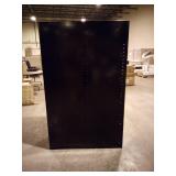 Commercial Storage Cabinet, Black, 78 in H X 48 in W X 24 in D, Assembled